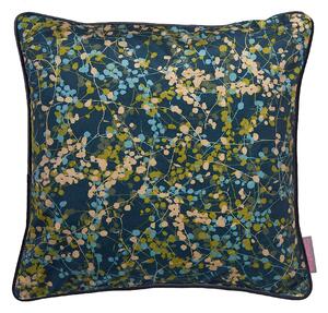 Clarissa Hulse Maidenhair Vine 43cm x 43cm Filled Cushion French Navy