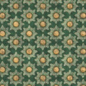 The Chateau by Angel Strawbridge Mademoiselle Daisy Fabric Cobalt Green