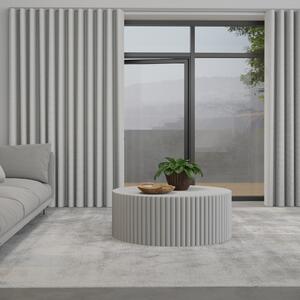 Lugano Made To Measure Curtains - Wave Frost + FREE Track