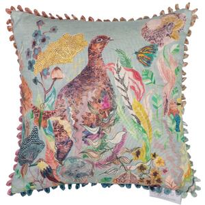 Voyage Maison Ladygrouse 30cm x 30cm Feather Filled Cushion Robins Egg