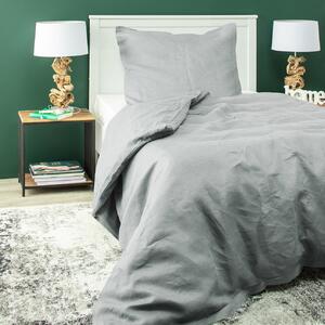 Linen bed clothing 150x200 light grey