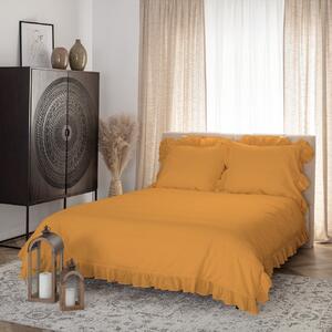Bedding Cotton 160x200cm mustard