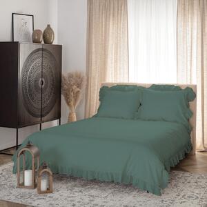 Bedding Cotton 160x200cm dark green