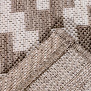 Modern Rhombs mink/wool rug 120x170cm
