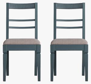 Sienna Dining Chair in Teal, Set of Two