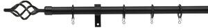 Universal Cage 19mm Extendable Curtain Pole black
