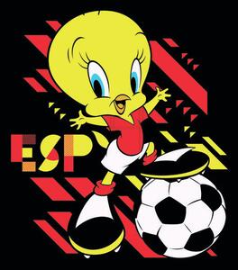 Art Poster Tweety and football, (26.7 x 40 cm)