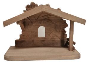 Traditional Nativity scene stable