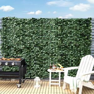 Costway 3 x 1M Artificial Hedge Ivy Leaf with Leaves for Garden-Size 3