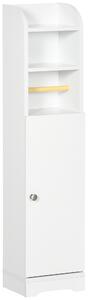 Kleankin Multi-Storage Narrow Bathroom Cabinet - White
