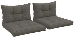 Outsunny Patio Chair Cushion Refresh: 4-Piece Indoor/Outdoor Seat & Back Pads, Charcoal Grey Hues Aosom UK