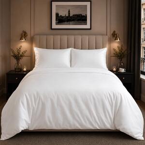 Ackly Bamboo - White Duvet Cover, King