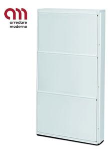 Scarpiera in acciaio slim 3 ante 6 paia Art.As103