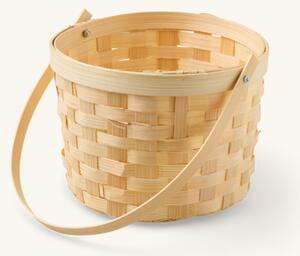 Basket - Bamboo. Ø15.5 x 11.5 cm. - Nature - Søstrene Grene