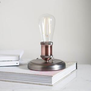 Halifax Metal Table Lamp In Aged Pewter And Aged Copper