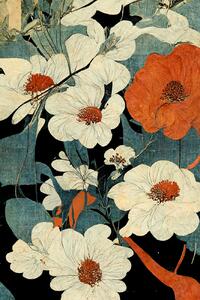 Illustration Asian Flowers, Treechild, (26.7 x 40 cm)