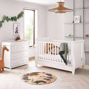 Babymore Stella 2 Piece Nursery Furniture Set White