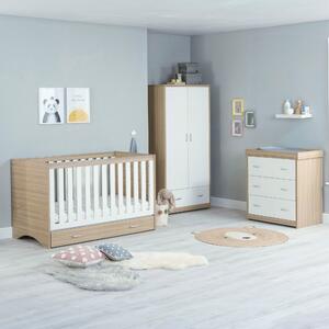 Babymore Veni 3 Piece Nursery Furniture Set White