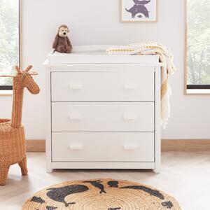 Babymore Universal 3 Drawer Chest & Changing Unit White