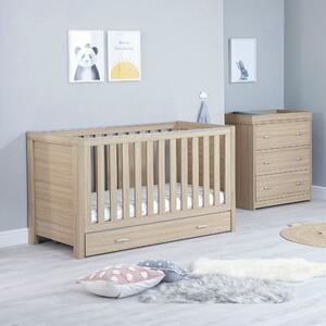 Babymore Luno 2 Piece Nursery Furniture Set Natural