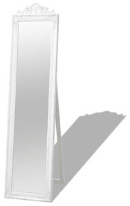 Free-Standing Mirror Baroque Style 160x40 cm White