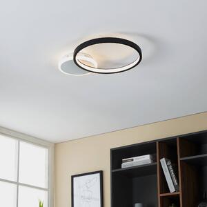 EGLO Gafares LED Flush Ceiling Light Black