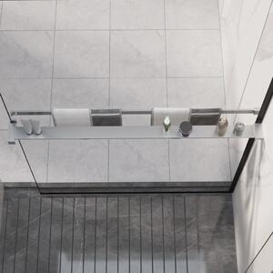 Shower Shelf for Walk-in Shower Wall Chrome 100 cm Aluminium