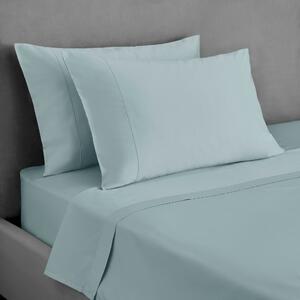 Dorma Egyptian Cotton 400 Thread Count Percale Standard Pillowcase Blue