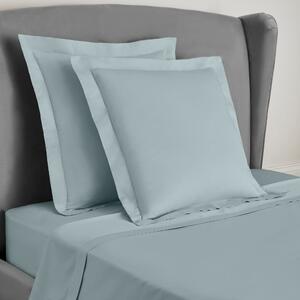 Dorma Crisp & Fresh 400 Thread Count Egyptian Cotton Percale Continental Pillowcase Blue