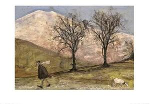 Art Print Sam Toft - Walking with Mansfield, Sam Toft, (40 x 30 cm)