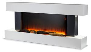 Hingham Wall Mounted Fireplace White