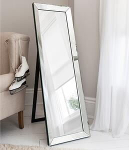 Lyra Cheval Mirror, 48x155cm Silver