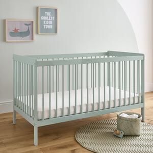CuddleCo Nola Cot Bed, Painted Pine Green