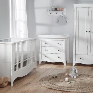 CuddleCo Clara 3 Piece Nursery Furniture Set White
