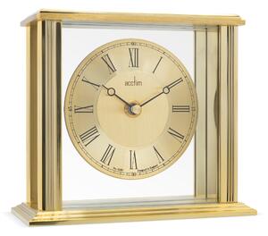 Acctim Gayhurst Brass Mantel Alarm Clock Brass