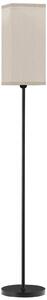 HOMCOM Floor Lamp, Modern Standing Lamp with Linen Shade, Tall Lamps for Living Room, Bedroom, with Foot Switch, Bulb not Included, Black Aosom UK