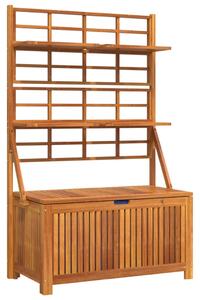 Storage Box with Trellis 99x50x160 cm Solid Wood Acacia