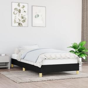 Bed Frame Black 90x190 cm Single Fabric
