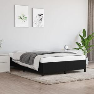 Bed Frame Black 135x190 cm Double Fabric