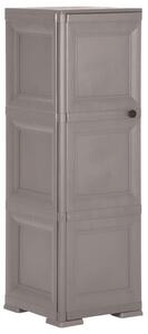 Plastic Cabinet 40x43x125 cm Wood Design Grey