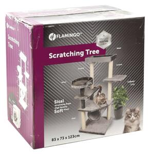 FLAMINGO Cat Scratching Tree Granda 83x73x123 cm Grey