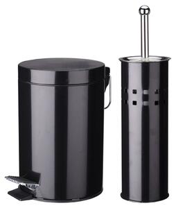 Excellent Houseware 2 Piece Bathroom Set Stainless Steel Black