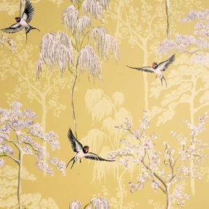 DUTCH WALLCOVERINGS Wallpaper Japanese Garden Ochre