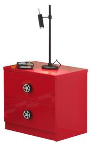 Vipack Nightstand Monza 2-drawer Wood Red