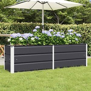 Modenza 160 x 45cm Garden Steel Planter In Anthracite