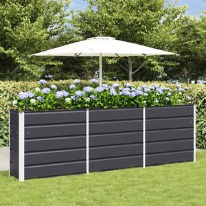 Modenza 240 x 75cm Garden Steel Planter In Anthracite