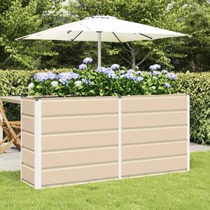 Modenza 160 x 75cm Garden Steel Planter In Ivory