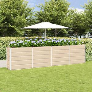 Modenza 320 x 75cm Garden Steel Planter In Ivory