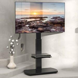 Angleton Wooden Pedestal TV Stand - Black