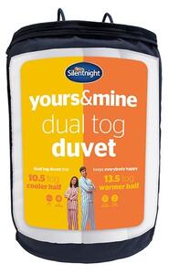 Silentnight Yours and Mine 10.5/13.5 Tog Duvet, Double